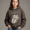 Sweat The Rolling Stones Fille à Capuche - Anthracite