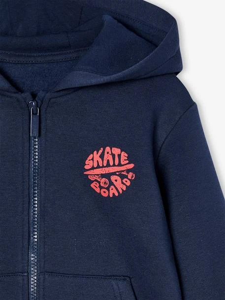 Sweat Zippé à Capuche Basics Garçon - Rouge 6 Sweat Zippé à Capuche Basics Garçon - Rouge – Image 6