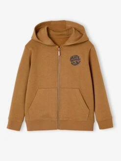 Sweat Zippé à Capuche Basics Garçon - Rouge 18 Sweat Zippé à Capuche Basics Garçon - Rouge -Vertbaudet Soldes Boutique sweat zippe a capuche basics garcon 30