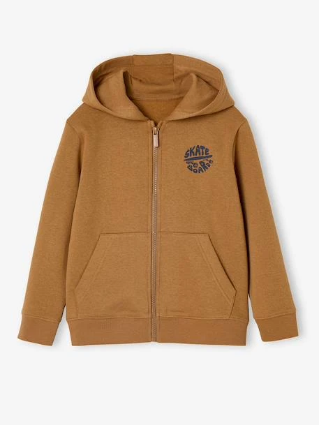 Sweat Zippé à Capuche Basics Garçon - Rouge 7 Sweat Zippé à Capuche Basics Garçon - Rouge – Image 7