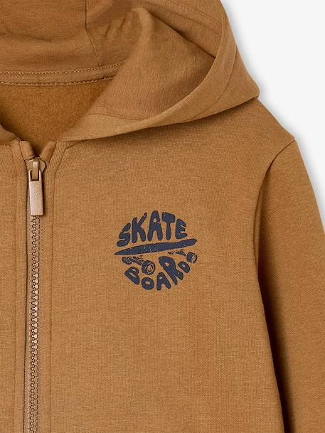 Sweat Zippé à Capuche Basics Garçon - Rouge 9 Sweat Zippé à Capuche Basics Garçon - Rouge – Image 9