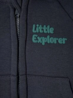 Sweat Zippé à Capuche Bébé - Bleu Ardoise 11 Sweat Zippé à Capuche Bébé - Bleu Ardoise -Vertbaudet Soldes Boutique sweat zippe a capuche bebe 2