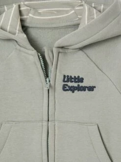 Sweat Zippé à Capuche Bébé - Bleu Ardoise 17 Sweat Zippé à Capuche Bébé - Bleu Ardoise -Vertbaudet Soldes Boutique sweat zippe a capuche bebe 8