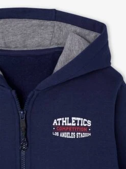 Sweat Zippé à Capuche Sport Garçon - Rouge -Vertbaudet Soldes Boutique sweat zippe a capuche sport garcon 18