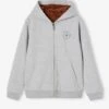 Sweat Zippé Doublé Sherpa Garçon - Gris Chiné -Vertbaudet Soldes Boutique sweat zippe double sherpa garcon