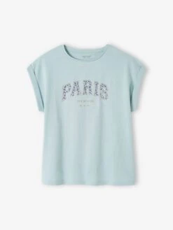 T-shirt à Message Motifs Fleurs Fille - Corail -Vertbaudet Soldes Boutique t shirt a message motifs fleurs fille 40