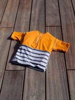 T-shirt Anti-noyade Enfant - 2/3 Ans Manches Longues, 4/5 Ans Manches Courtes - Jaune -Vertbaudet Soldes Boutique t shirt anti noyade enfant 23 ans manches longues 45 ans manches courtes 22