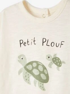 T-shirt Bébé à Motif En Coton Bio Manches Courtes - Abricot 12 T-shirt Bébé à Motif En Coton Bio Manches Courtes - Abricot -Vertbaudet Soldes Boutique t shirt bebe a motif en coton bio manches courtes 12