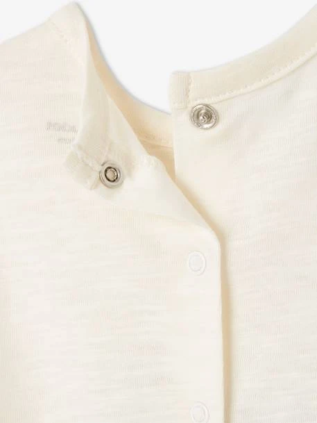 T-shirt Bébé à Motif En Coton Bio Manches Courtes - Abricot 6 T-shirt Bébé à Motif En Coton Bio Manches Courtes - Abricot – Image 6