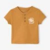 T-shirt Bébé Garçon Imprimé - Ocre -Vertbaudet Soldes Boutique t shirt bebe garcon imprime