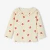 T-shirt Bébé Imprimé De Petits C½urs - Vanille -Vertbaudet Soldes Boutique t shirt bebe imprime de petits curs