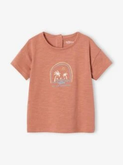 T-shirt Bébé Motif Beach - Terracotta