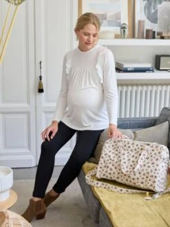 T-shirt Blouse De Grossesse Volants En Broderie Anglaise - écru 11 T-shirt Blouse De Grossesse Volants En Broderie Anglaise - écru -Vertbaudet Soldes Boutique t shirt blouse de grossesse volants en broderie anglaise 2