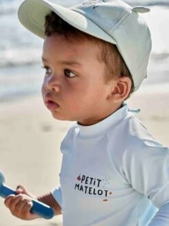 T-shirt De Bain Anti-UV Garçon Petit Matelot - Bleu Ciel -Vertbaudet Soldes Boutique t shirt de bain anti uv garcon petit matelot 7