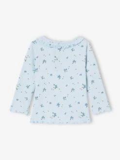 T-shirt En Maille Côtelée Bébé Manches Longues - Rose Pâle -Vertbaudet Soldes Boutique t shirt en maille cotelee bebe manches longues 13