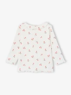T-shirt En Maille Côtelée Bébé Manches Longues - Rose Pâle -Vertbaudet Soldes Boutique t shirt en maille cotelee bebe manches longues 17