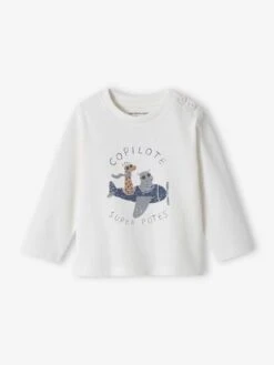 T-shirt Fantaisie Bébé Garçon - Vanille 22 T-shirt Fantaisie Bébé Garçon - Vanille -Vertbaudet Soldes Boutique t shirt fantaisie bebe garcon 22