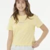 T-shirt Fille Sunset Skies Crop - Jaune -Vertbaudet Soldes Boutique t shirt fille sunset skies crop 6