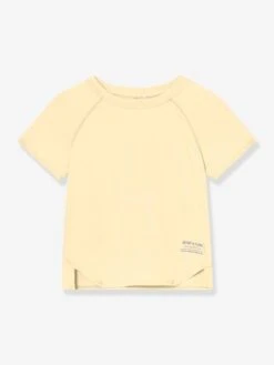 Mini A Ture T-shirt Fonctionnel MATBJERGI Avec Effet Rafraîchissant - Jaune Pastel -Vertbaudet Soldes Boutique t shirt fonctionnel matbjergi avec effet rafraichissant 10