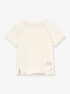 Mini A Ture T-shirt Fonctionnel MATBJERGI Avec Effet Rafraîchissant - Jaune Pastel -Vertbaudet Soldes Boutique t shirt fonctionnel matbjergi avec effet rafraichissant 8