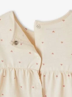 T-shirt Imprimé Manches Longues Bébé Bio Personnalisable - Vanille -Vertbaudet Soldes Boutique t shirt imprime manches longues bebe bio personnalisable 11