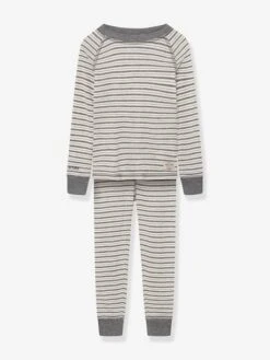 T-shirt & Leggings MATBELA Enfants MINI A TURE - Rayé Violet