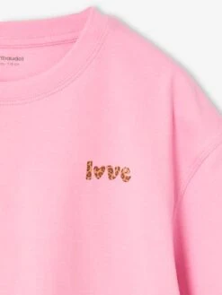 T-shirt Manches Courtes Fille - Rose -Vertbaudet Soldes Boutique t shirt manches courtes fille 21