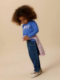 NAME IT T-shirt Manches Longues Fille NMFLIRA , Coupe Boxy - Blanc -Vertbaudet Soldes Boutique t shirt manches longues fille nmflira coupe boxy 6