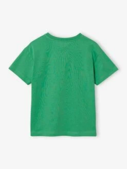 T-Shirt Motif Poitrine Garçon - Vert Sapin -Vertbaudet Soldes Boutique t shirt motif poitrine garcon 2