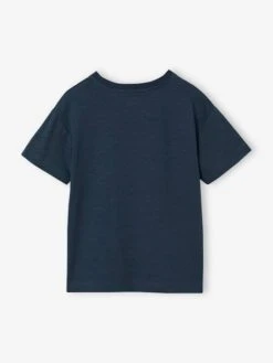 T-shirt Motifs Graphiques Garçon - Bleu Nuit 11 T-shirt Motifs Graphiques Garçon - Bleu Nuit -Vertbaudet Soldes Boutique t shirt motifs graphiques garcon 11