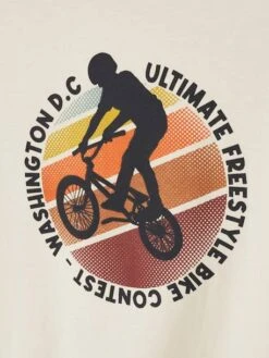 T-shirt Motifs Graphiques Garçon Manches Courtes - Orange -Vertbaudet Soldes Boutique t shirt motifs graphiques garcon manches courtes 93