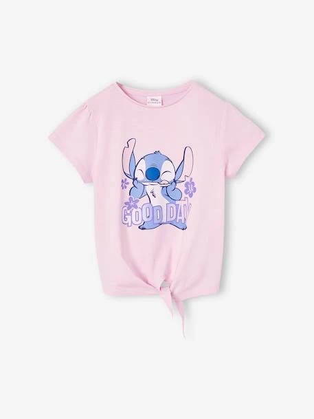 T-shirt Noué "Good Day" Disney Stitch Manches Courtes - Lilas Poudré 2 T-shirt Noué "Good Day" Disney Stitch Manches Courtes - Lilas Poudré – Image 2