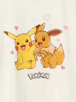 POKEMON T-Shirt Pokémon Pikachu Et Evoli Fille - écru 5 POKEMON T-Shirt Pokémon Pikachu Et Evoli Fille - écru -Vertbaudet Soldes Boutique t shirt pokemon pikachu et evoli fille 2