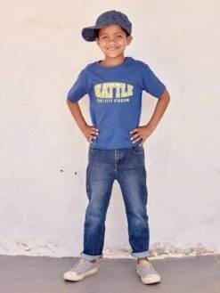 T-shirt Team Sport Esprit Collège Garçon - Blanc -Vertbaudet Soldes Boutique t shirt team sport esprit college garcon 17