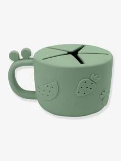 Done By Deer Tasse à Goûter Peekaboo Raffi En Silicone - Vert