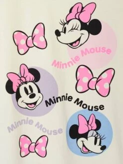 Tee-shirt Disney Minnie Bulles Colorées - écru -Vertbaudet Soldes Boutique tee shirt disney minnie bulles colorees 2