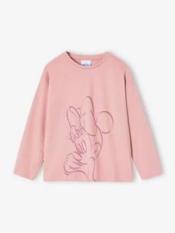 Tee-shirt Disney Minnie Manches Longues - Mauve