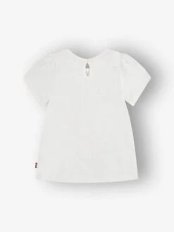 Levis Tee-shirt Fille Liv SS Smocked LEVI'S - écru -Vertbaudet Soldes Boutique tee shirt fille liv ss smocked levis 3