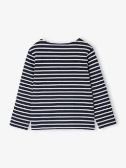 Tee-shirt Marinière Fille Personnalisable - Rayé Rouge -Vertbaudet Soldes Boutique tee shirt mariniere fille personnalisable 21