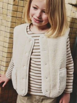 Tee-shirt Marinière Fille Personnalisable - Marine -Vertbaudet Soldes Boutique tee shirt mariniere fille personnalisable 9