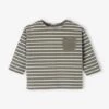 Tee-shirt Rayé Bébé Manches Longues - Rayé Bleu