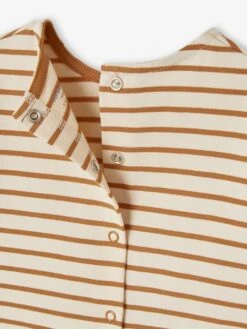 Tee-shirt Rayé Bébé Manches Longues - Rayé Bleu -Vertbaudet Soldes Boutique tee shirt raye bebe manches longues 18