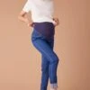 Tregging De Grossesse En Denim - Bleu Foncé -Vertbaudet Soldes Boutique tregging de grossesse en denim 14