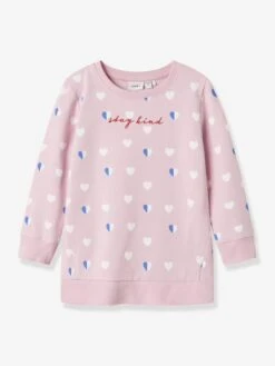 Tunique Sweat Fille NMFLIA NAME IT - Rose -Vertbaudet Soldes Boutique tunique sweat fille nmflia name it 7