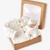 Veste Bébé Matelassée En Velours + Doudou Coffret Cadeau Naissance - écru -Vertbaudet Soldes Boutique veste bebe matelassee en velours doudou coffret cadeau naissance