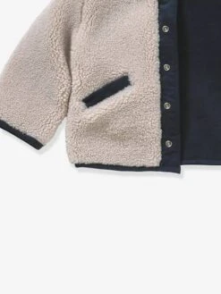 Cyrillus Veste Burnous Réversible Bébé - écru -Vertbaudet Soldes Boutique veste burnous reversible bebe 4