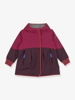 Veste De Transition Imperméable Pour Filles AINA MOVE Finkid, Colorblock - Framboise
