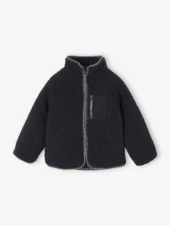 Veste En Sherpa Fille - Anthracite