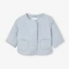 Veste Matelassée Bébé - Bleu Pâle