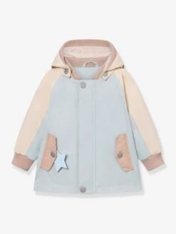 Mini A Ture Veste Mi-saison Bébé MATWALLY - Bleu Pâle